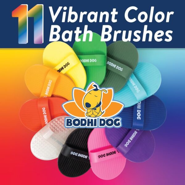 Bodhi Dog Shampoo Brush | Pet Shower & Bath Supplies for Cats & Dogs | Dog Bath Brush for Dog Grooming | Long & Short Hair Dog Scrubber for Bath | Professional Quality Dog Wash Brush - Image 6