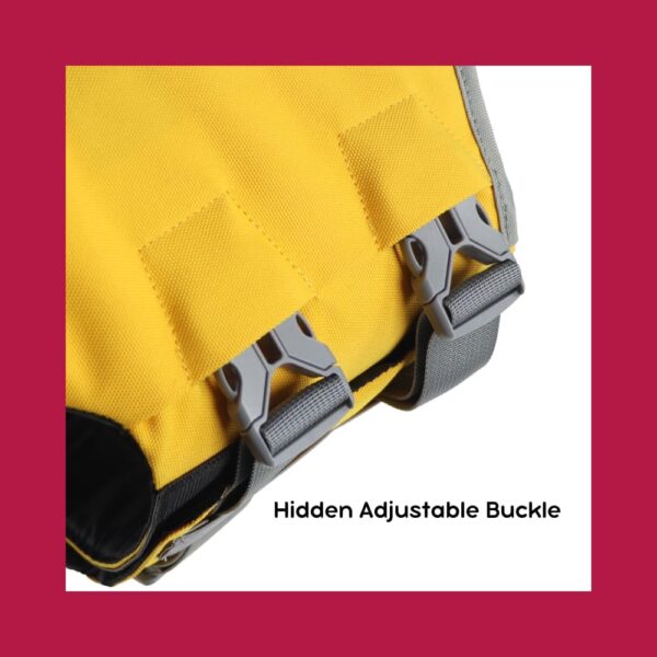 Large Dog Life Jacket XL XXL Medium Life Vest Life Preserver PFD Swim Jacket Lifejacket for Swimming Vest for Medium Large Dogs Safety Floatation Device Neoprene Yellow Reflective Salvavida para Perro - Image 3