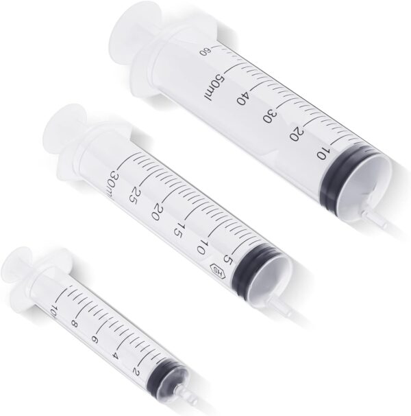 7 Pack Tube Feeding Kit for Puppies Puppy Feeding Tube Includes 3 Pack 8 FR Red Feeding Tubes, 3 Pack 10 ml 30 ml 60 ml Syringes, Bulb Syringe for Lamb Goat Puppy Whelping Kitten Measuring Watering - Image 2