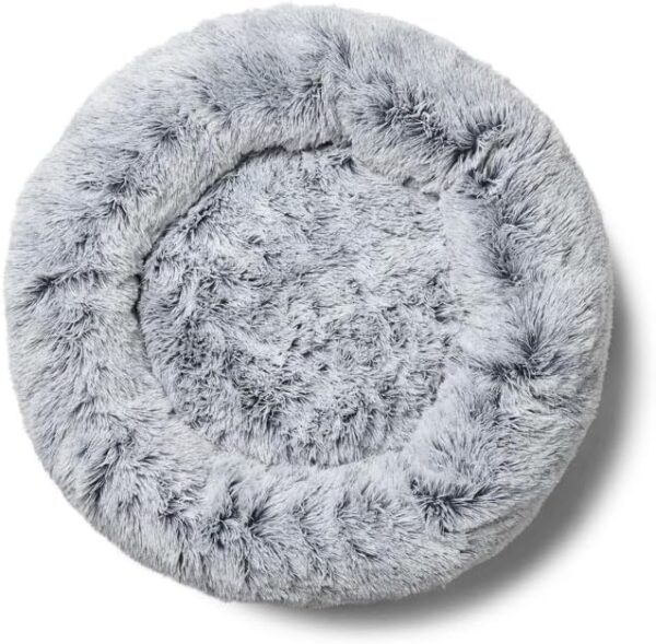 Round Plush Pet Bed - Luxurious Comfort for Dogs and Cats (Medium)