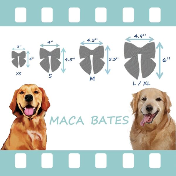 Maca Bates Dog Collar with Rose Red Bow Bowtie for Dogs Solid Colors Sailor Bow Tie Adjustable Breakaway Girly Pink Collars Birthday Gift for Small Medium Large XL Girl Female Boy Male Puppy Pet - Image 7