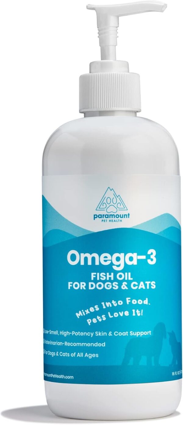 Omega 3 Fish Oil for Dogs and Cats | Premium Quality Omega 3 Supplement for Dogs and Cats (16 Ounce)