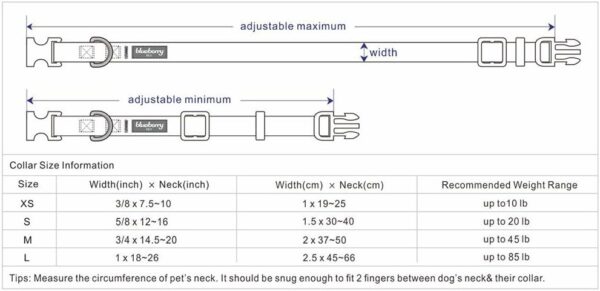 Blueberry Pet Essentials Matching Medium Dog Collar | Adjustable Classic Solid Color Nylon Dog Collars for Medium Dogs | Reflective Dark Olive Dog Collar for Medium Dogs - Image 2