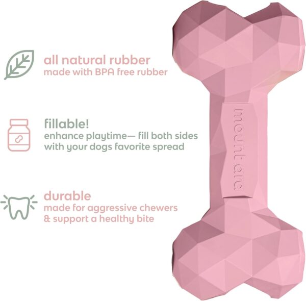 Super BITE BPA-Free Rubber Fillable Dog Chew Toy, Dog Toys for Aggressive Chewers, Dog Peanut Butter Toy - Image 3