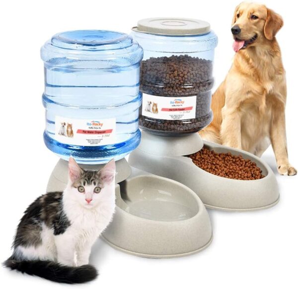 Pet Feeding Solution Automatic Cat & Dog Cafe Feeder and Water Dispenser in Set with Food Scoop - Ito Rocky 6-Meal Automatic Food Dispenser for Small/Middle Puppy and Kitten - Image 2