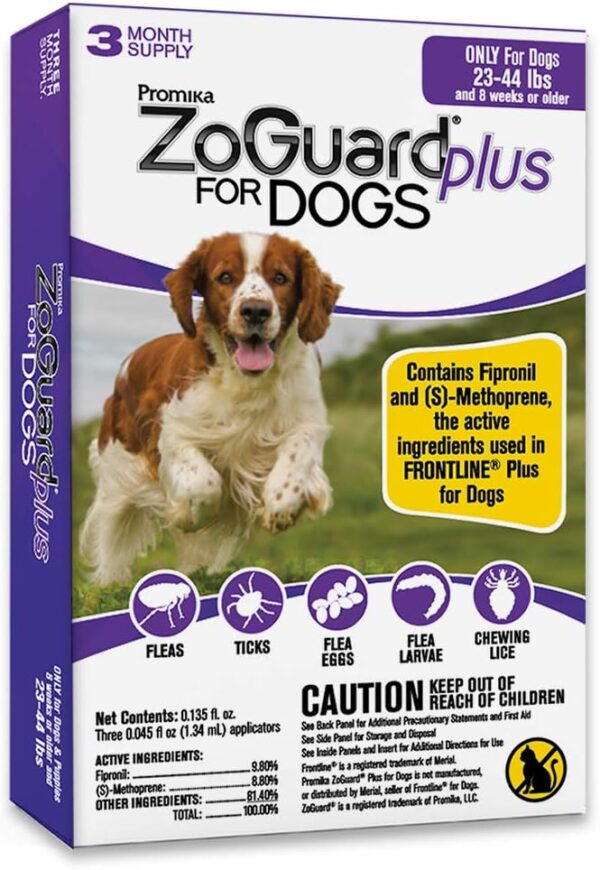 Plus Flea and Tick Prevention for Dogs (Medium - 23-44 lb)