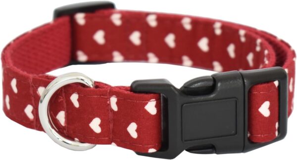 Dog Collar, Cute Cotton Dog Collars Adjustable Soft Girl Dog Collars for Small Medium Large Dogs - Image 3