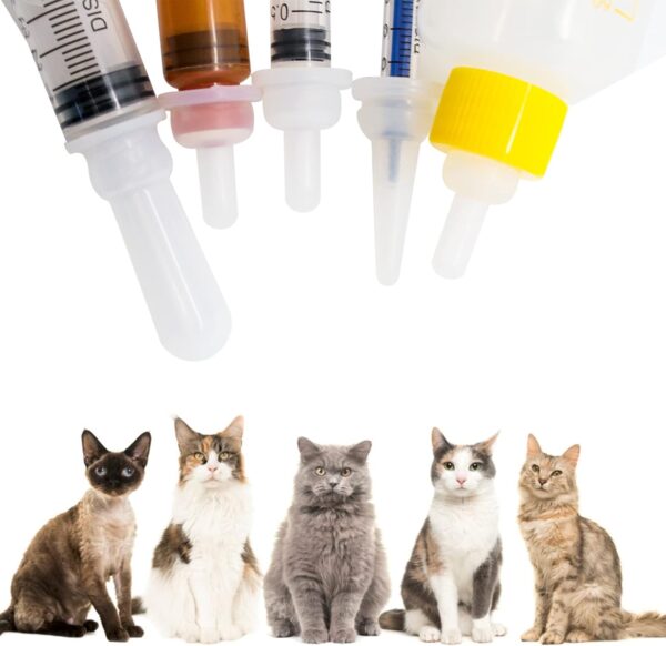 Newborn Kitten Puppy Feeding Bottles for Nursing, Small Animals Feeder with Replacement Nipples - Image 9