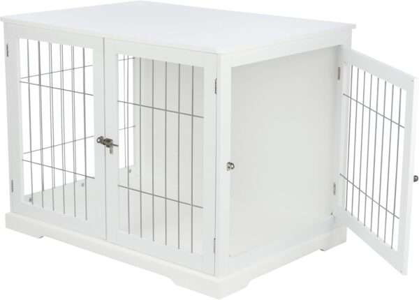 TRIXIE 38.7" Indoor Dog Crate, Wooden Crate Table for Dogs Up to 66 lb, Large Dog Kennel, Perfect in Any Room, White - Image 6