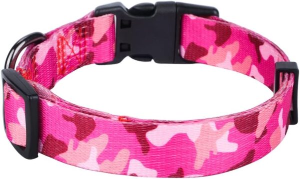 Rhea Rose Dog Collar Special Design Personalized soft collars Pink Camo Large - Image 2