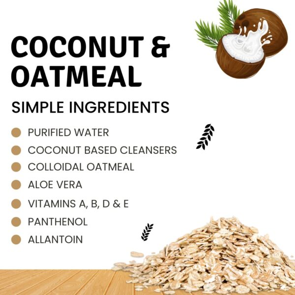 Pet Sponge with Soap-Infused | Coconut Oatmeal Formula for Cats & Dogs | Simple Ingredients & Soothes Skin | 10+ Washes, brown - Image 5