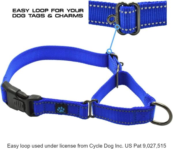 Max and Neo Nylon Martingale Collar - We Donate a Collar to a Dog Rescue for Every Collar Sold (LARGE, PURPLE) - Image 2