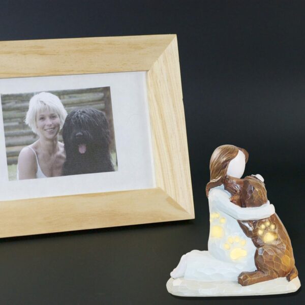 Dog Loss Memorial Gifts Pet Sympathy Figurine Dog Remembrance Decor Pet Bereavement Statue Candle Holder for Dog Lover Dog Pass Away Gifts with LED Candle - Image 7