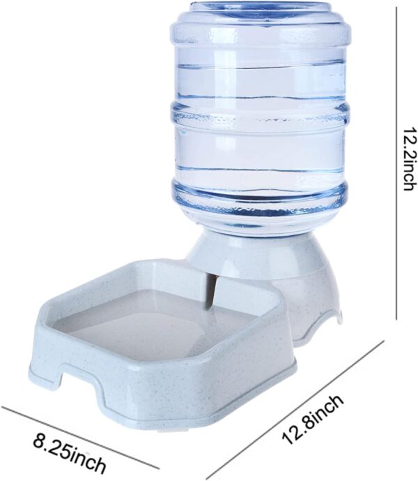 Pet Water Dispenser Station - 1 Gal Replenish Pet Waterer for Dog Cat Animal Automatic Gravity Water Drinking Fountain Bottle Bowl Dish Stand - Image 3