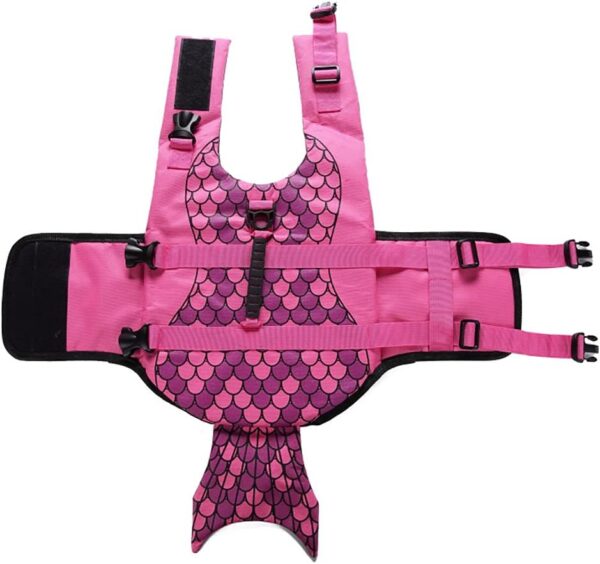 OMEM Dog Life Jacket for Swimming, Puppy Pool Float Vest, Doggie Floatation Lifejacket (XS, Pink) - Image 4