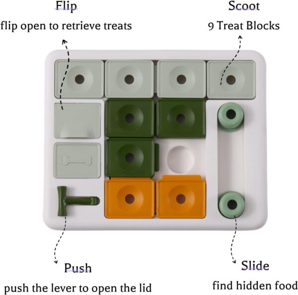 Dog Puzzle Toy 3 levels, Dog Interactive toys, Mental stimulating for boredom and smart Dogs, treat puzzle for all breeds dog. - Image 3