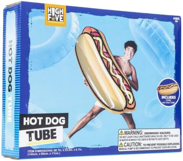 Hot Dog Tube Pool Kids Float Summer Fun Lounge Party - Image 2