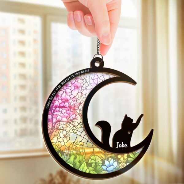 Pawfect House Cat Memorial Suncatcher for Windows, Cat Memorial Gifts for Loss of Cat, Pet Memorial Cat, Pet Loss Gifts, Cat Ornament, Cat Gifts for Cat Lovers, Cat Loss Sympathy Gift - Image 4