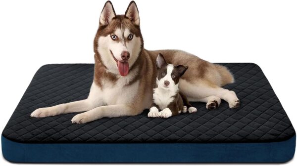 JoicyCo Dog Bed for Extra Large Dogs, Orthopedic Foam Jumbo XL Dog Bed Mattress, 47 Inches Joint Relief Pet Sleeping Bed, Non Slip Bottom with Removable Washable Cover, Dark Grey