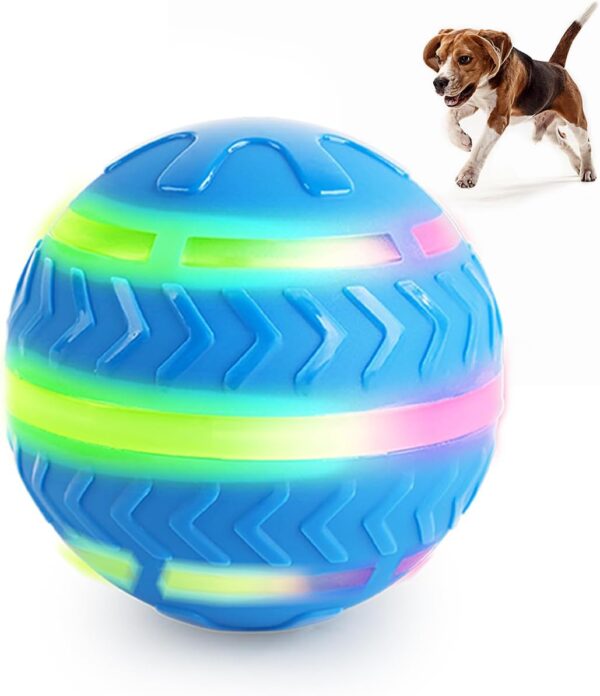 ALL FOR PAWS Interactive LED Dog Ball for Boredom Motion Activated Moving Dog Balls Toy Lights Up for Day/Night Play, Dog Enrichment Toys for Puppy, USB Rechargeable and Perfect for Dogs