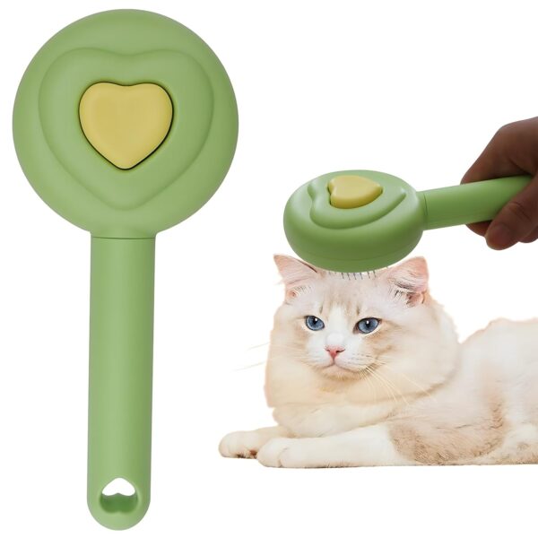 self-cleaning cat and dog grooming brush hair removal comb, cat brush and dog pet comb tool, used to remove loose and loose hair, tangled hair on mats, pet massage comb