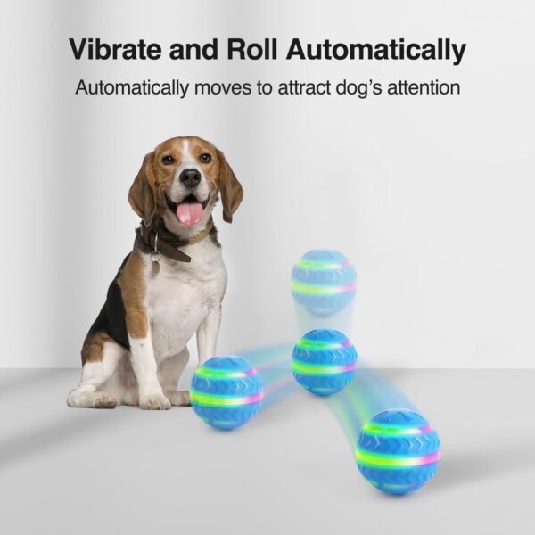 ALL FOR PAWS Interactive LED Dog Ball for Boredom Motion Activated Moving Dog Balls Toy Lights Up for Day/Night Play, Dog Enrichment Toys for Puppy, USB Rechargeable and Perfect for Dogs - Image 2