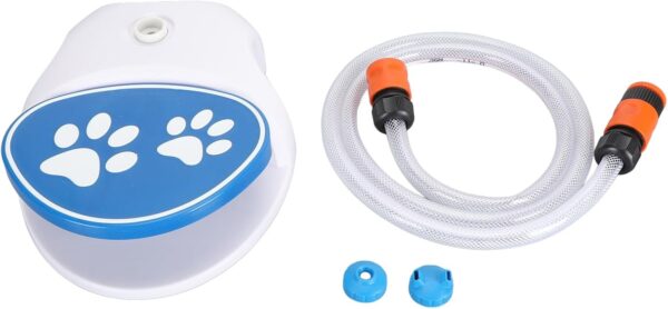 Dog Water Fountain Step On Activated Sprinkler Drinking Feeder, Encourages Hydration for Pets - Image 6