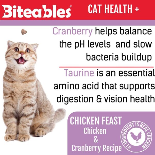 Get Naked Biteables Natural Soft Treats for Cats, Cat Health Plus, Chicken Feast Recipe, 3 oz, 1 Pouch - Image 3