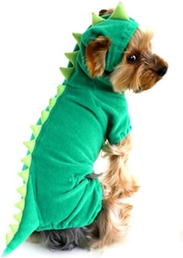 NACOCO Dog Dinosaur Design Costume Green Pet Clothes for Medium & Large Dog (Green, XL) - Image 2