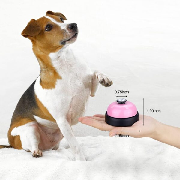 Comsmart Dog Training Bell, Set of 2 Dog Puppy Pet Potty Training Bells, Dog Cat Door Bell Tell Bell with Non-Skid Rubber Base - Image 4