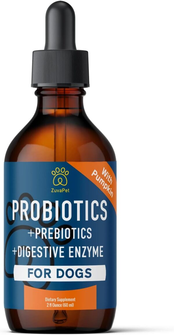 Probiotics for Dogs - Dog Probiotics for Diarrhea - Natural Digestive Enzymes for Upset Stomach Relief + Gas, Constipation Health & Itch Relief - Prebiotic Pet Supplies - 120 Servings - Image 2