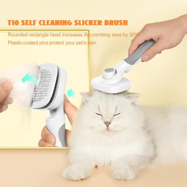 PAKEWAY Dog Clippers Grooming Cleaning Slicker Brush Kit, Low Noise Dog Clippers and Dog Paw Trimmer Kit, for Grooming Pet Hair Trimmers for Small and Large Dogs Cats Animals - Image 6