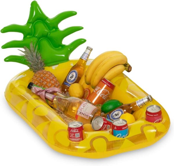 Inflatable Pineapple Drink Holder, Pool Party Drink Float for Water Fun