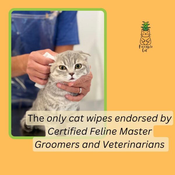 Grooming Wipes - Gentle Cat Cleaning Wipes - Hygienic Grooming Tool for Cats Ears, Paws, Bum, and Fur - Image 4