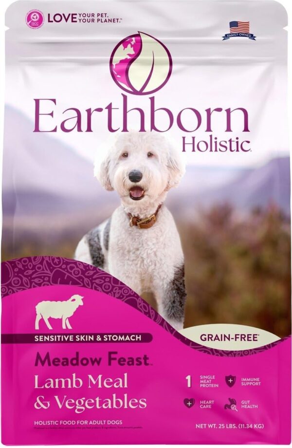 Earthborn Holistic Meadow Feast Grain-Free Natural Dry Dog Food, 4 lb