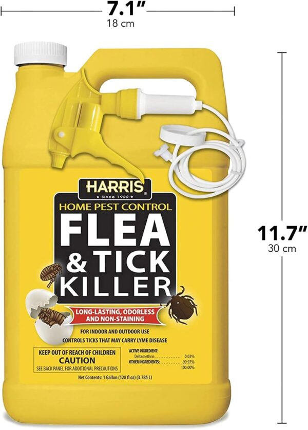 Harris Flea and Tick Killer, Liquid Spray with Odorless and Non-Staining Extended Residual Kill Formula (2-Pack, Gallon) - Image 7