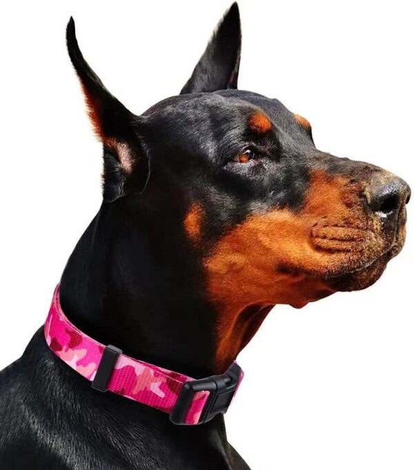 Rhea Rose Dog Collar Special Design Personalized soft collars Pink Camo Large - Image 7