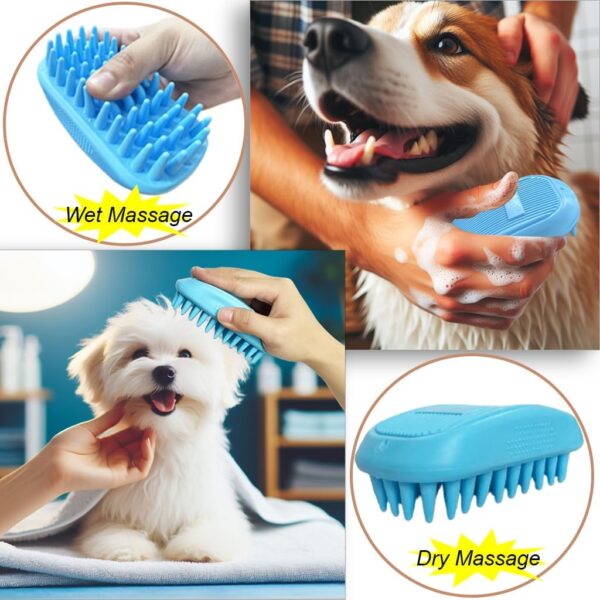 Pet Grooming Hair Blow Dryer 300 Watts for Small and Medium Dogs and Cats -Pet Hair Dryer for Dogs Grooming at Home- Pet Hair Removal Comb plus Blue Silicone Pet Wash & Massage Brush - Image 6