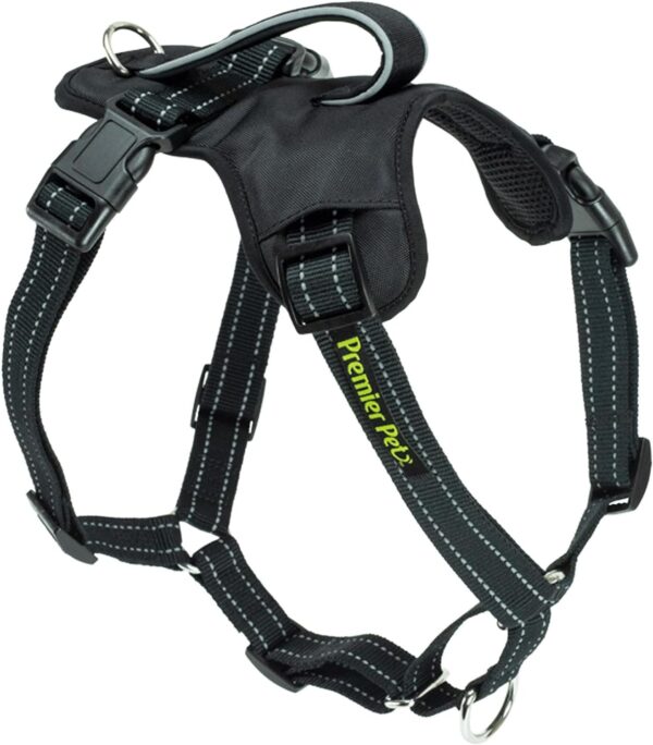 No Pull Comfort Harness - Large, Adjustable Fit for Dogs 50-90 lbs, Reflective Stitching, Padded Handle for Extra Control, Front Leash Attachment - Image 2