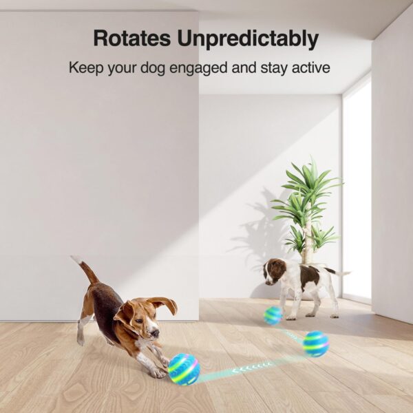 ALL FOR PAWS Interactive LED Dog Ball for Boredom Motion Activated Moving Dog Balls Toy Lights Up for Day/Night Play, Dog Enrichment Toys for Puppy, USB Rechargeable and Perfect for Dogs - Image 7