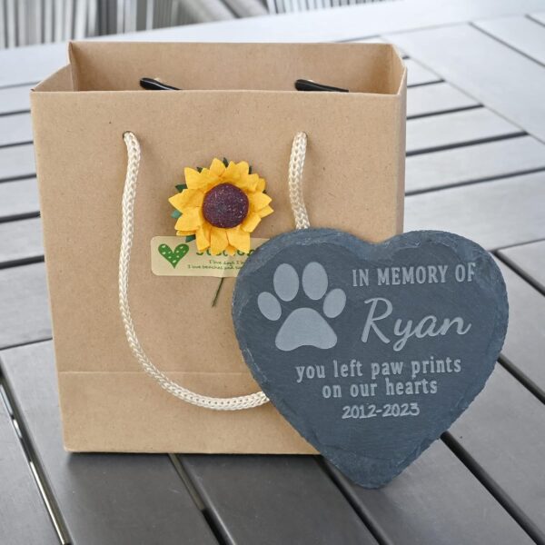 Pet Memorial Gifts, Personalized Pet Memorial Stones, Pet Remembrance Gift, in Memory of Dog Cat, Loss of Pet Sympathy Gift, Dog Memorial Gifts for Loss of Dog, Pet Loss Gifts - Image 7