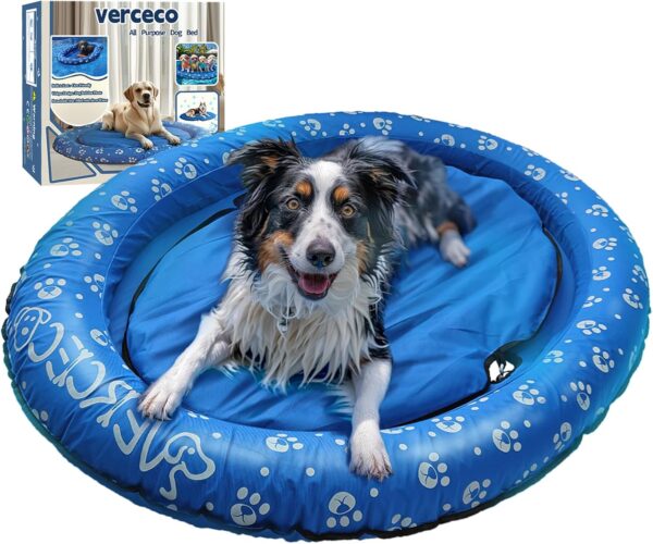 New Dog Floats for Pool Dog Pool Float with Dog Raft Cooling Dog Bed Mat for Large Medium Dogs Puncture Proof Indoor Outdoor Use