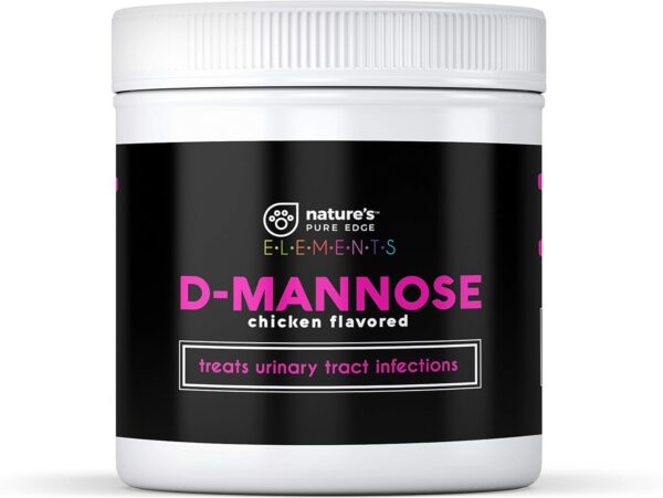 D-Mannose Supplement with Real Chicken for Dogs and Cats. Use for Immediate and Preventative Treatment of Bladder and Urinary Tract Infections UTIs. Stop Kidney Stones. Extra Strength 115 grams.