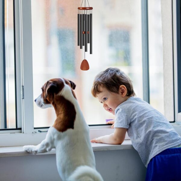 Pet Dog Memorial Wind Chimes Sympathy Gifts for Dog Lover Remembrance Gift in Memory Wind Chimes for Loss of Dog (Design-2) - Image 3