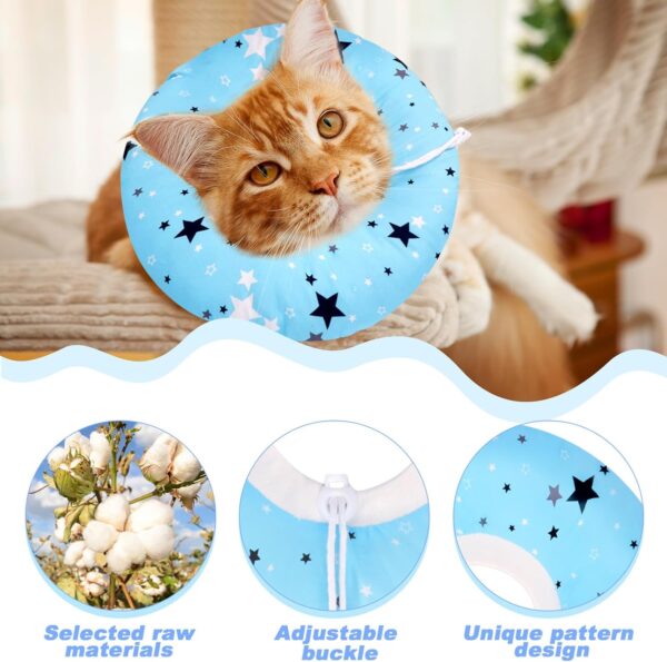 Cat Cone Collar Soft,Donut Pet Recovery Collar for Wound Healing,Adjustable Protective Cat Donut Collar After Surgery Neck Pillow Elizabethan Collars for Kitten,Puppy and Dogs - Image 2