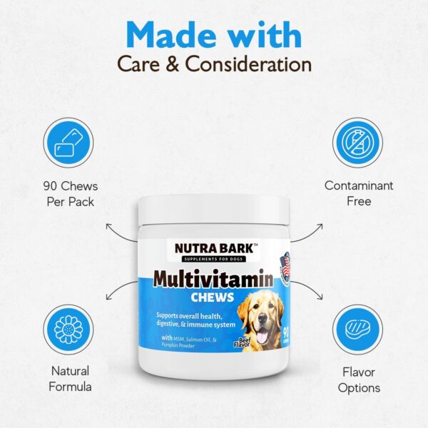 Multivitamin for Dogs | All-in-One | Glucosamine Chondroitin for Joint Support | Skin & Coat | Pumpkin & Probiotics for Digestive Support | Imunnity & Overall Health | 90 Soft Chews - Image 4