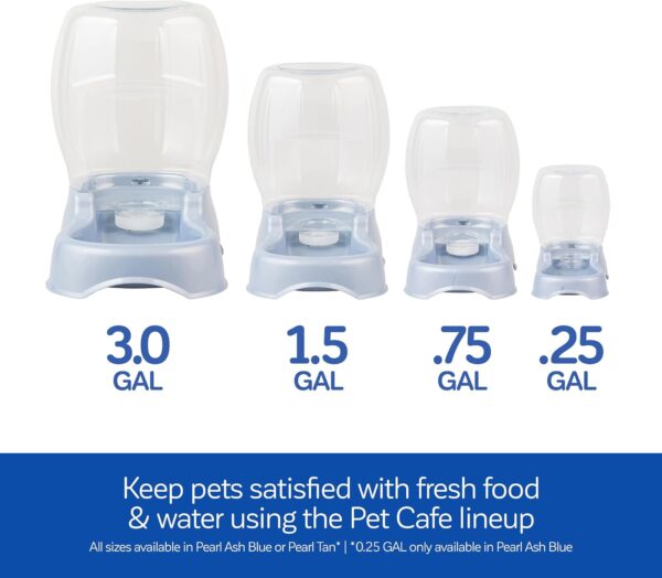 Petmate Pet Cafe Waterer Cat and Dog Water Dispenser 4 Sizes, Pearl White, Made in USA - Image 8