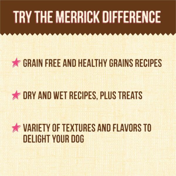 Merrick Lil’ Plates Grain Free Dinner Duos Soft Natural Wet Small Dog Food Variety Pack, Beef and Chicken - (Pack of 1) 2.6 lb. Tubs - Image 8