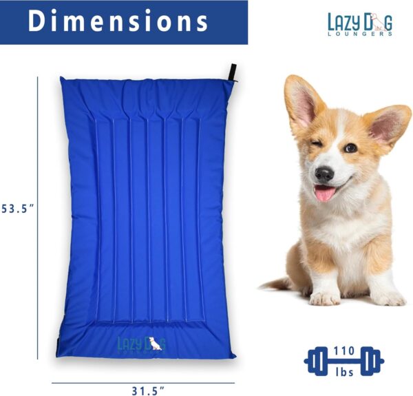 Rafts for Dogs and Pets - Semi-Submersible to Keep Your Dog Cool - Lake, Pool, River and Boat (Royal Blue - Large) - Image 2