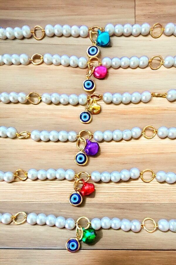 Cat Collar with Bell is Detachable, Evil Eye Beads for Girls and Boys Cats,Adjustable Collar for Small and Large Cats, small breed dogs - Image 3